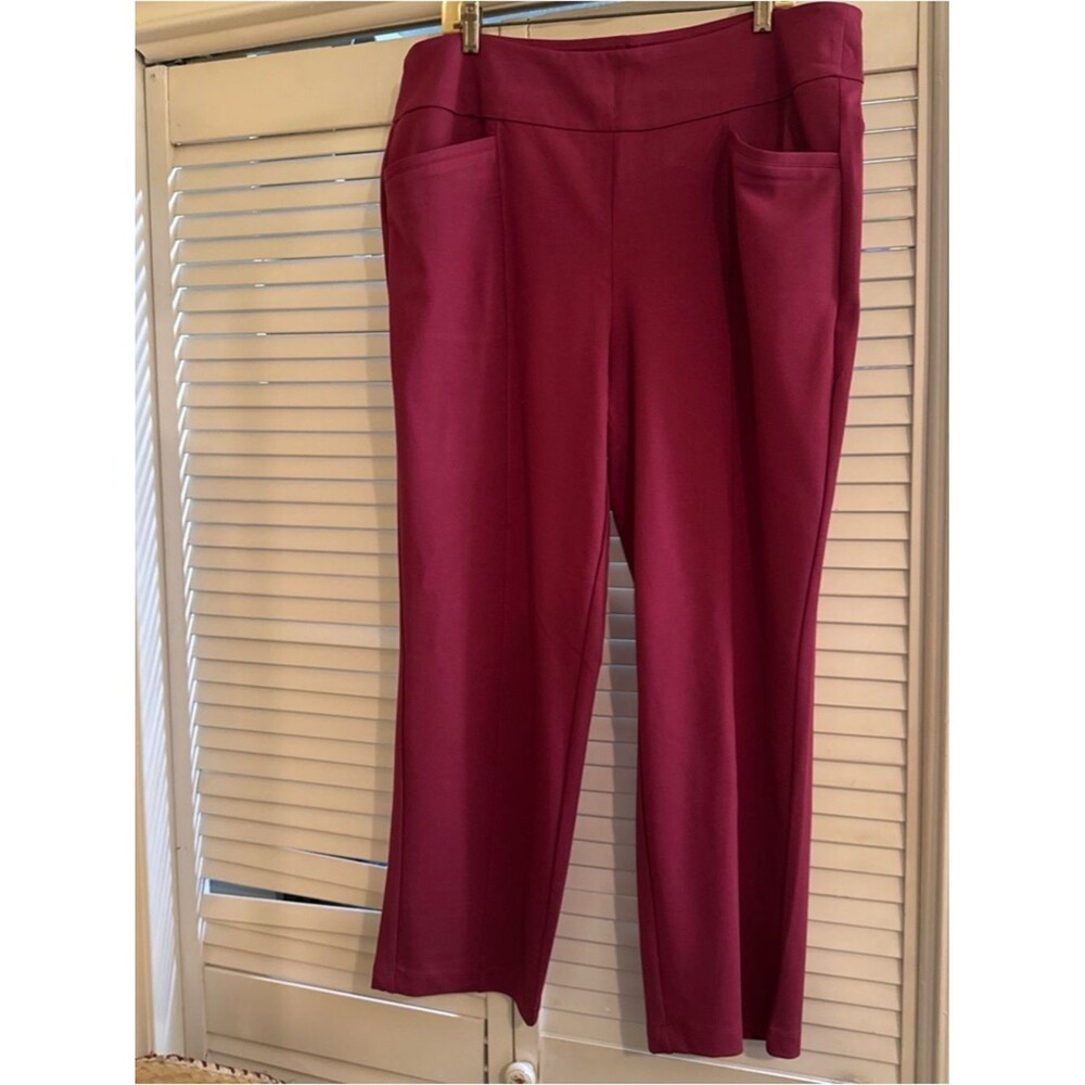 Cato Sportswear 18/20 WP Berry Straight-Leg Pull-On Pants